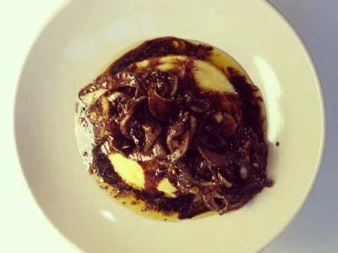 Walnuss-Balsamico-Fenchel mit Parmesanpolenta - Rezept