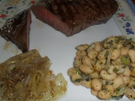 Rezept: rindersteak und weisses böhnchen Bild Nr. 2 rindersteak und weisses böhnchen - Rezept - Bild Nr. 2
