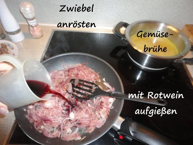 rote Zwiebel Suppe - Rezept - Bild Nr. 6