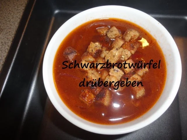 rote Zwiebel Suppe - Rezept - Bild Nr. 11