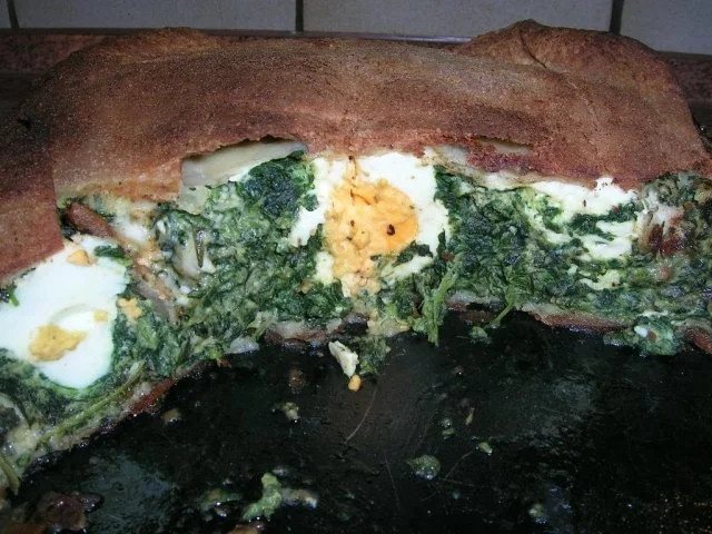Rezept: Torta Pasqualina - eine italienische, österliche Spinattorte Bild Nr. 10 Torta Pasqualina - eine italienische, österliche Spinattorte - Rezept - Bild Nr. 10