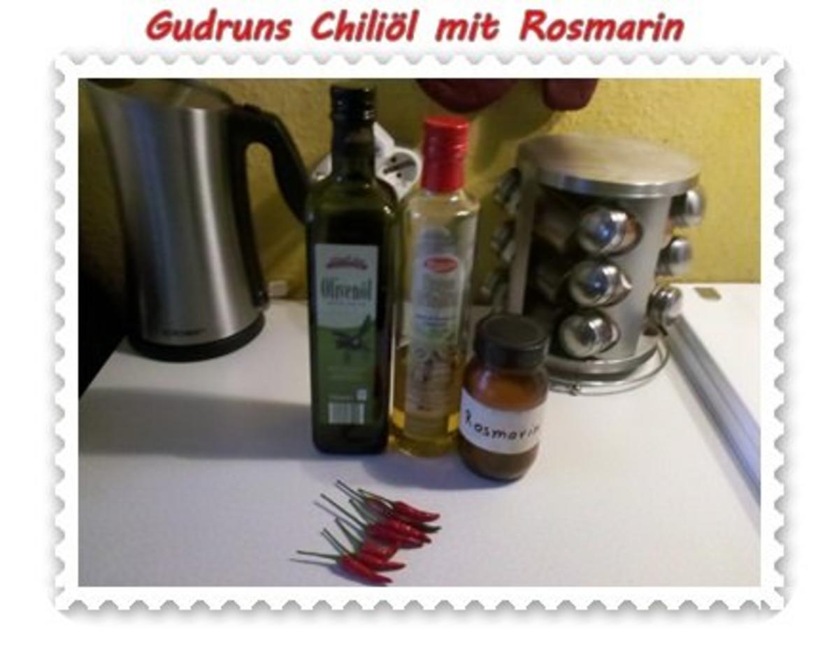 Öl: Chiliöl mit Rosmarin - Rezept - Bild Nr. 2