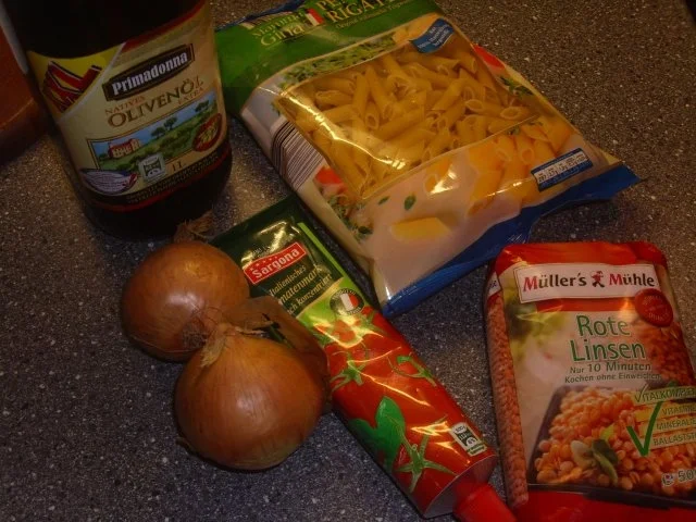 Rezept: Pasta mit roter Linsensosse Bild Nr. 2 Pasta mit roter Linsensosse - Rezept - Bild Nr. 2