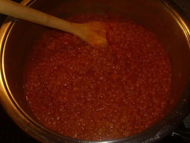 Rezept: Pasta mit roter Linsensosse Bild Nr. 5 Pasta mit roter Linsensosse - Rezept - Bild Nr. 5