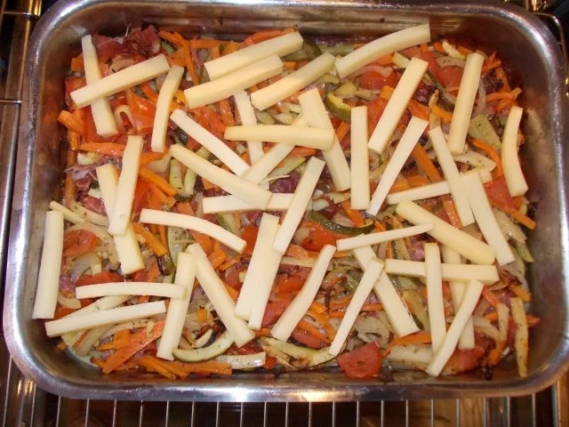 Überbackenes Gemüse mit Schinken und Käse - Rezept - Bild Nr. 6