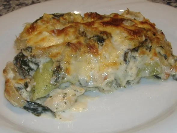 Grüne Lasagne mit Mangold und Pute - Rezept