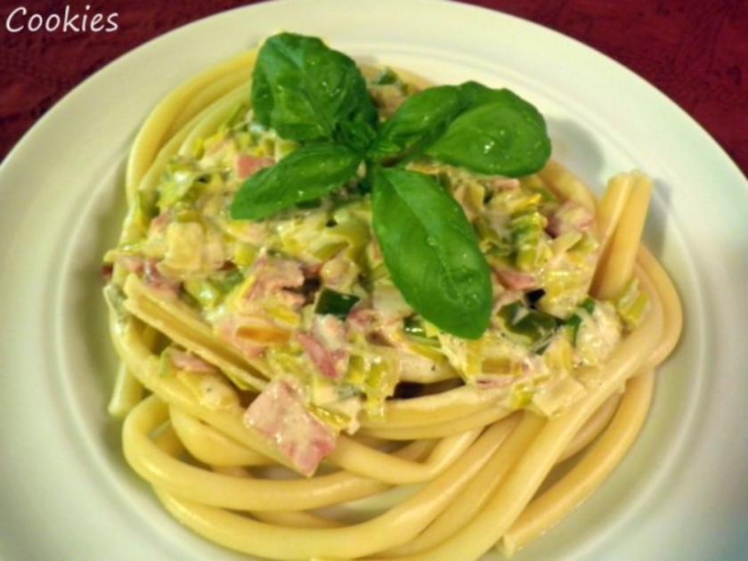 Cremige Schinken Lauch Soße - schnell &amp; einfach - von Cookies