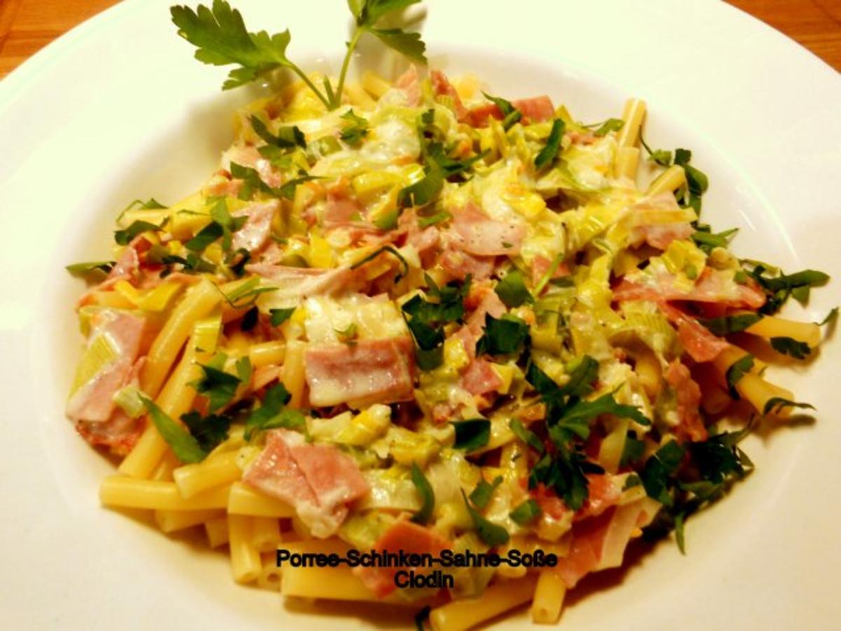 Cremige Schinken Lauch Soße - schnell &amp; einfach - von Cookies