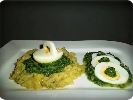 Eikörbchen auf Spinat und Kartoffelbett - Rezept - Bild Nr. 11