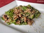 Zuckerschoten - Hackfleisch - Pfanne - Rezept