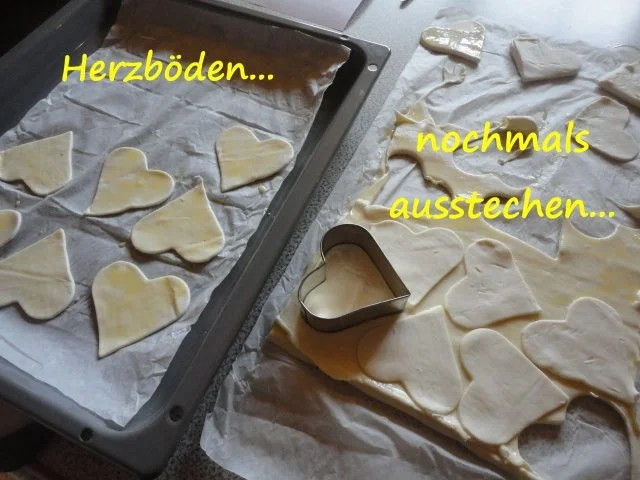 Rezept: Blätterteig Herzen mit Erdbeeren Bild Nr. 5 Blätterteig Herzen mit Erdbeeren - Rezept - Bild Nr. 5