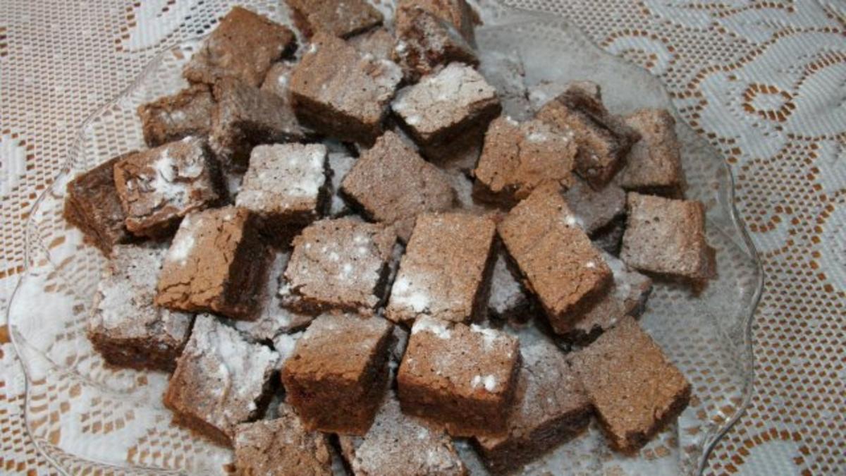 Schokoladenschnitten mit Himbeergelee - Rezept