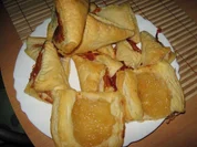 Flotte Blätterteigkissen - süß - Rezept