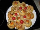 Flotte Blätterteigschnecken - herzhaft - Rezept