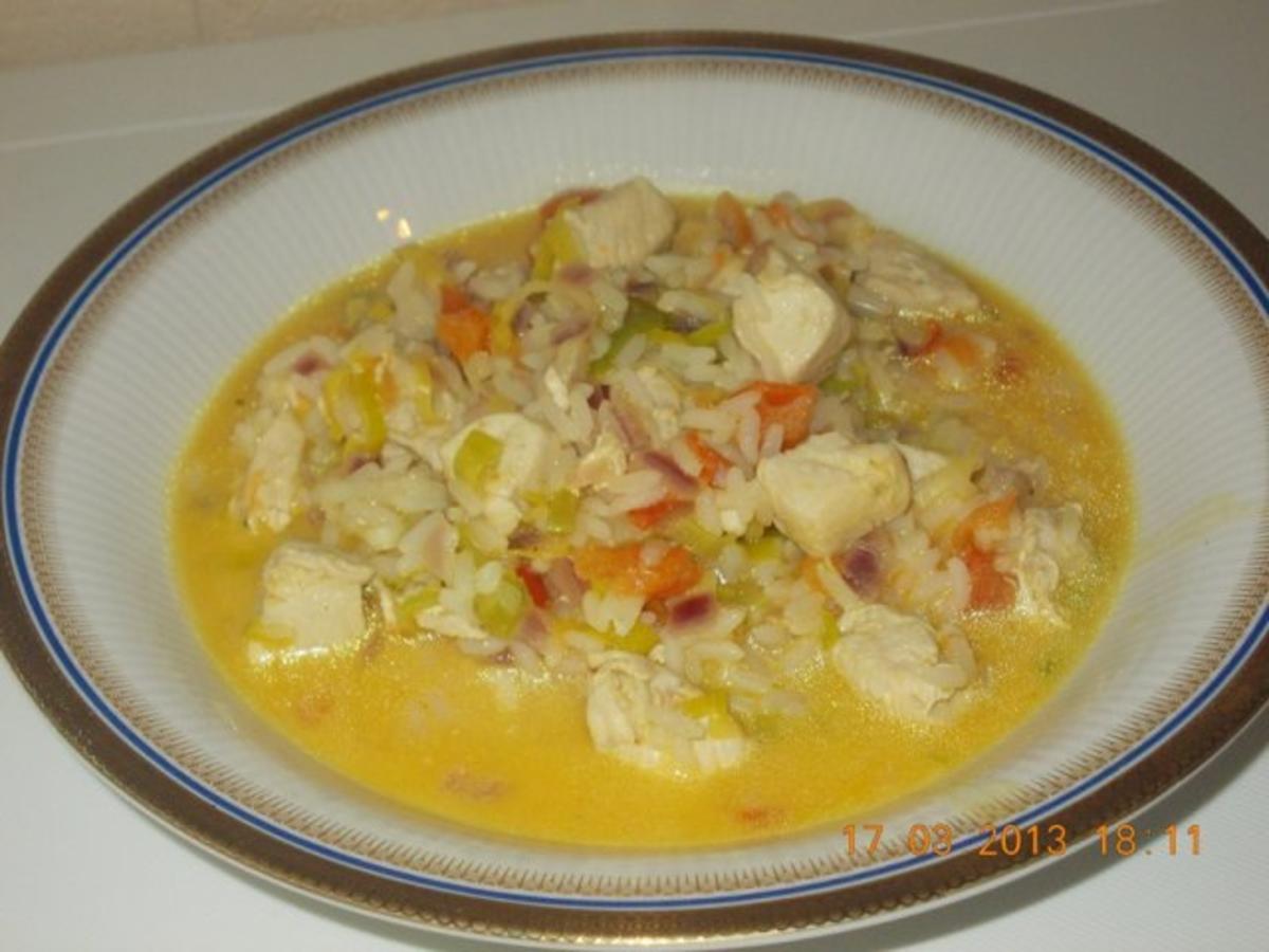 Hähnchencurry mit Reis - Rezept mit Bild - kochbar.de