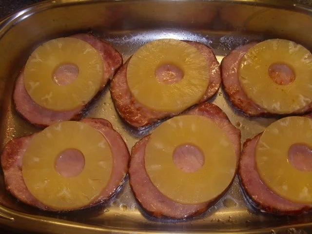 Überbackene Kasseler-Ananas-Scheiben - Rezept - Bild Nr. 5