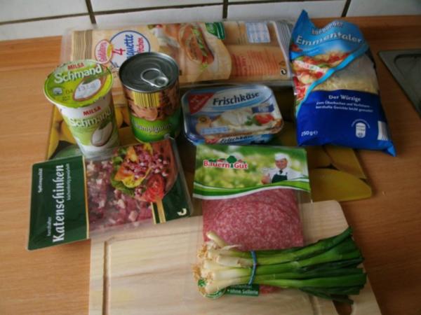 Salami Schinken Baguett köstlich belegt und überbacken - einfach - 287 ...