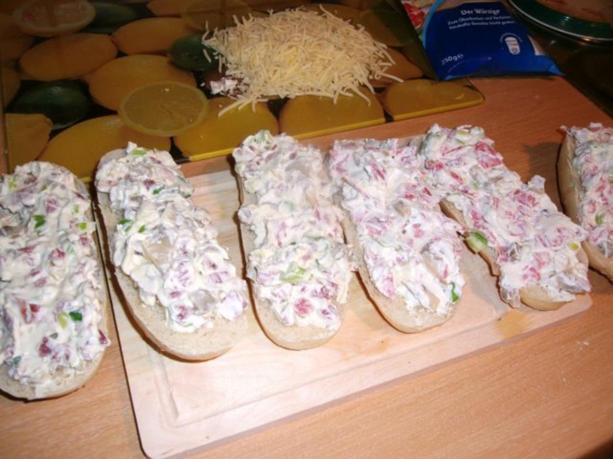 Salami-Schinken Baguett-köstlich belegt und überbacken - Rezept - Bild Nr. 10