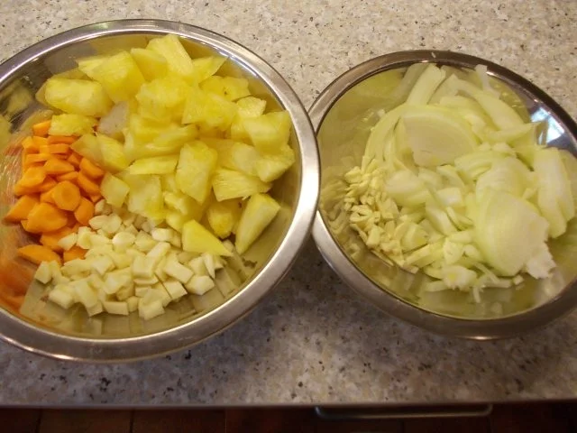 Rezept: Shrimps in süßsaurer Ananas-Gemüsesoße Bild Nr. 5 Shrimps in süßsaurer Ananas-Gemüsesoße - Rezept - Bild Nr. 5