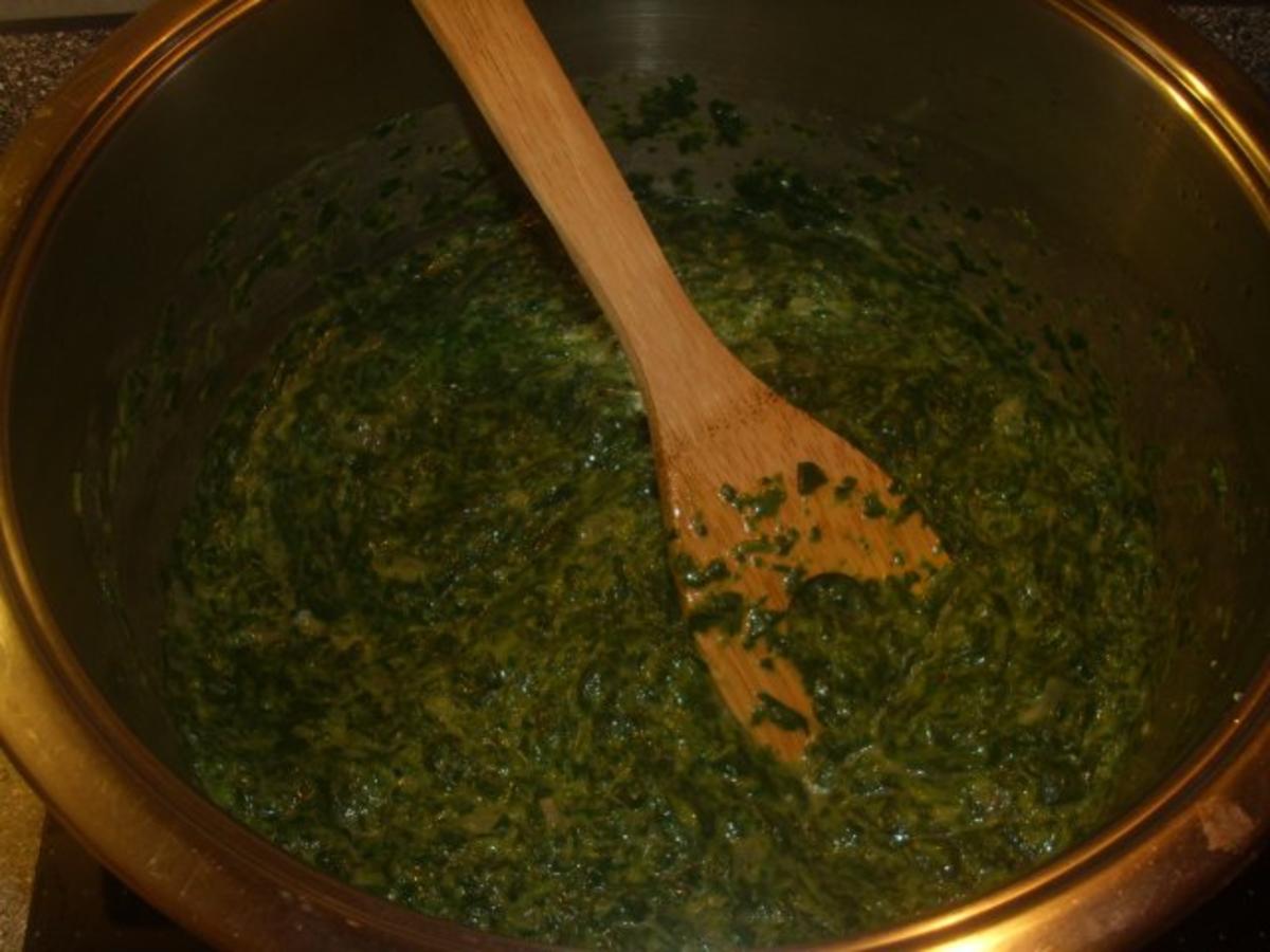 Spinat mit Bouillon-Kartoffelwürfel und Ei - Rezept - Bild Nr. 5