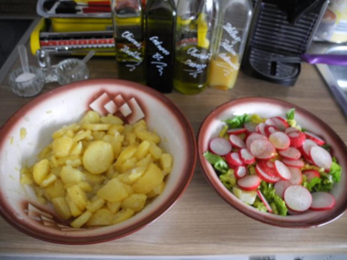 Salat : Bunten Kartoffelsalat mit Wiener Würstchen - Rezept - Bild Nr. 5