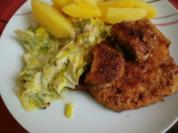 Schweinefilet mit Rahmporreegemüse - Rezept