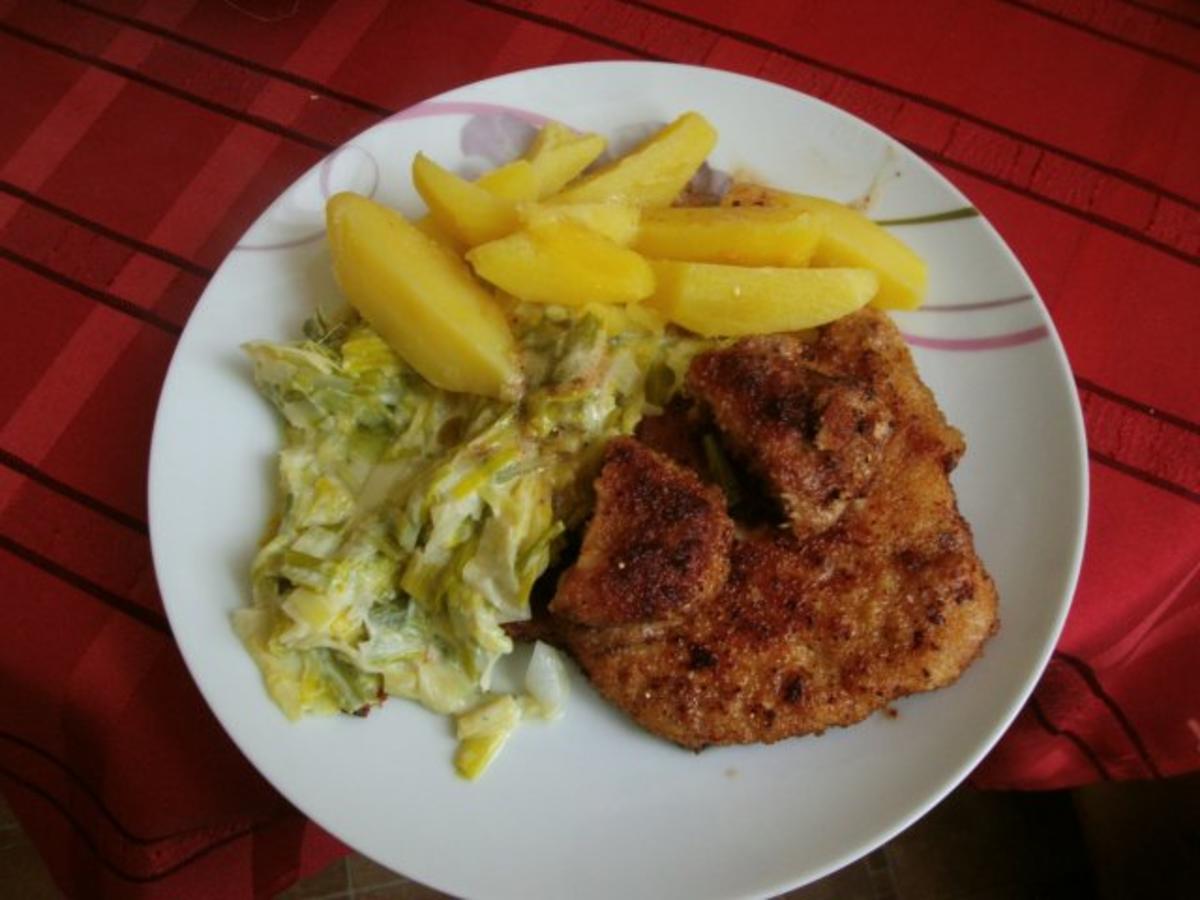 Schweinefilet mit Rahmporreegemüse - Rezept - Bild Nr. 8