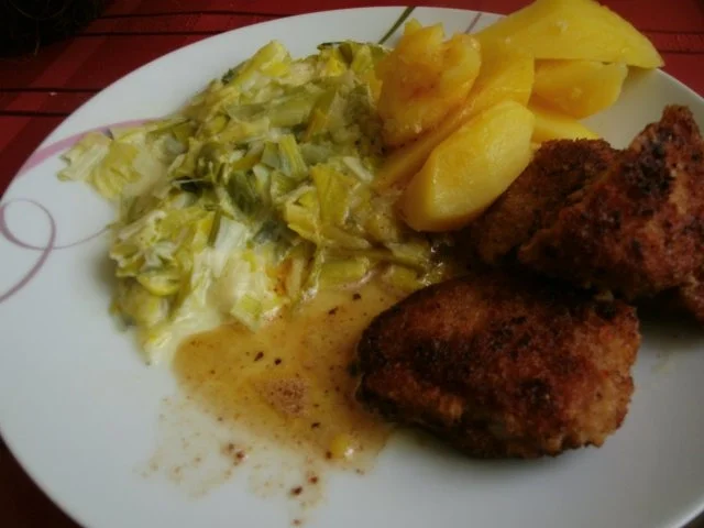 Schweinefilet mit Rahmporreegemüse - Rezept - Bild Nr. 10