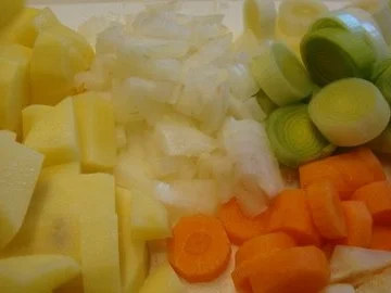 Rezept: Kartoffel-Steinpilzsuppe mit Tomaten Topping Bild Nr. 4 Kartoffel-Steinpilzsuppe mit Tomaten Topping - Rezept - Bild Nr. 4