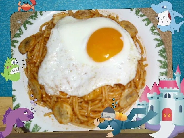 Spaghetti mit Bananen - Rezept