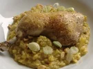 Ananas-Curry-Risotto mit Hähnchenschlegel - Rezept