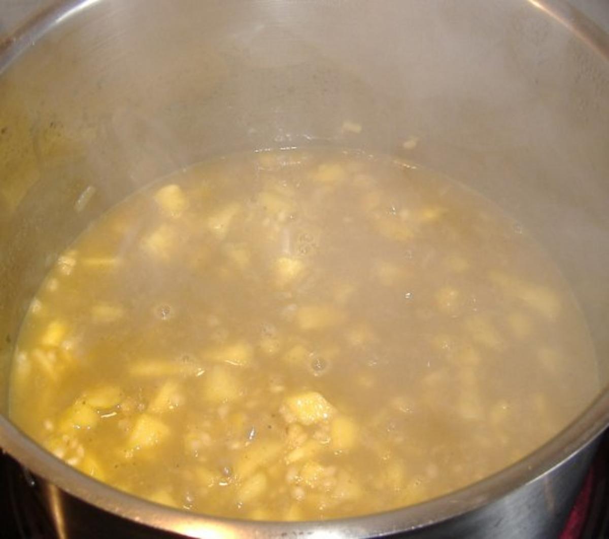 Ananas-Curry-Risotto mit Hähnchenschlegel - Rezept - Bild Nr. 2