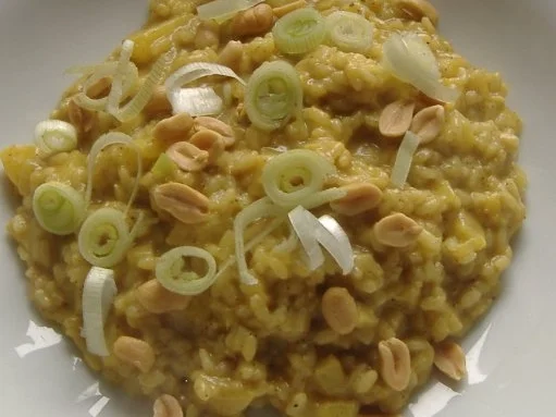 Ananas-Curry-Risotto mit Hähnchenschlegel - Rezept - Bild Nr. 4