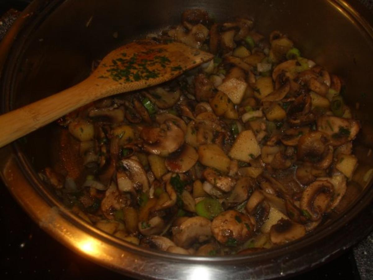 Vollkornspaghetti mit Apfel-Pilz Sosse - Rezept - Bild Nr. 5