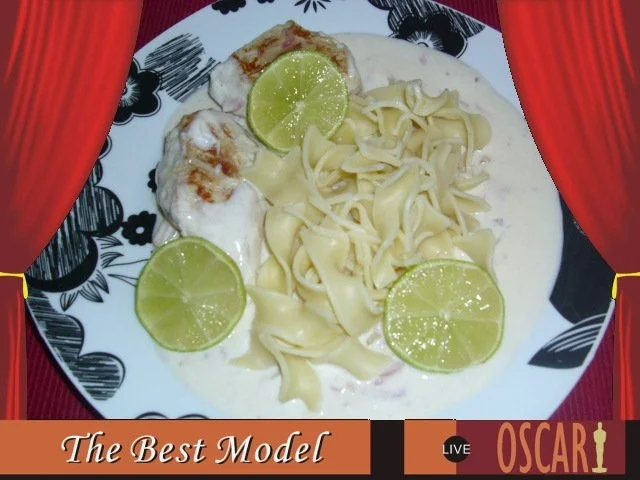 Limetten-Hühnchen mit Bandnudeln - Rezept