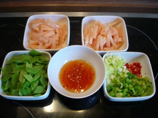 Asiatisches Chili-Hähnchenbrustfilet mit Zuckerschoten - Rezept - Bild Nr. 5