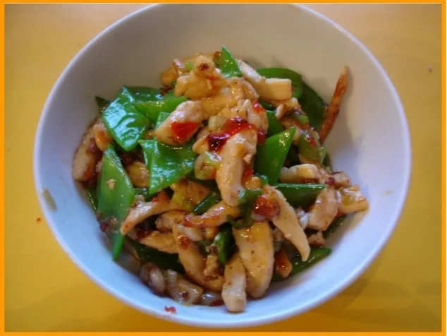 Asiatisches Chili-Hähnchenbrustfilet mit Zuckerschoten - Rezept - Bild Nr. 13