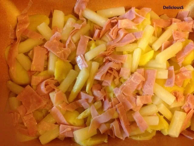 Rezept: Kartoffel-Spargel-Gratin / Auflauf Bild Nr. 2 Kartoffel-Spargel-Gratin / Auflauf - Rezept - Bild Nr. 2