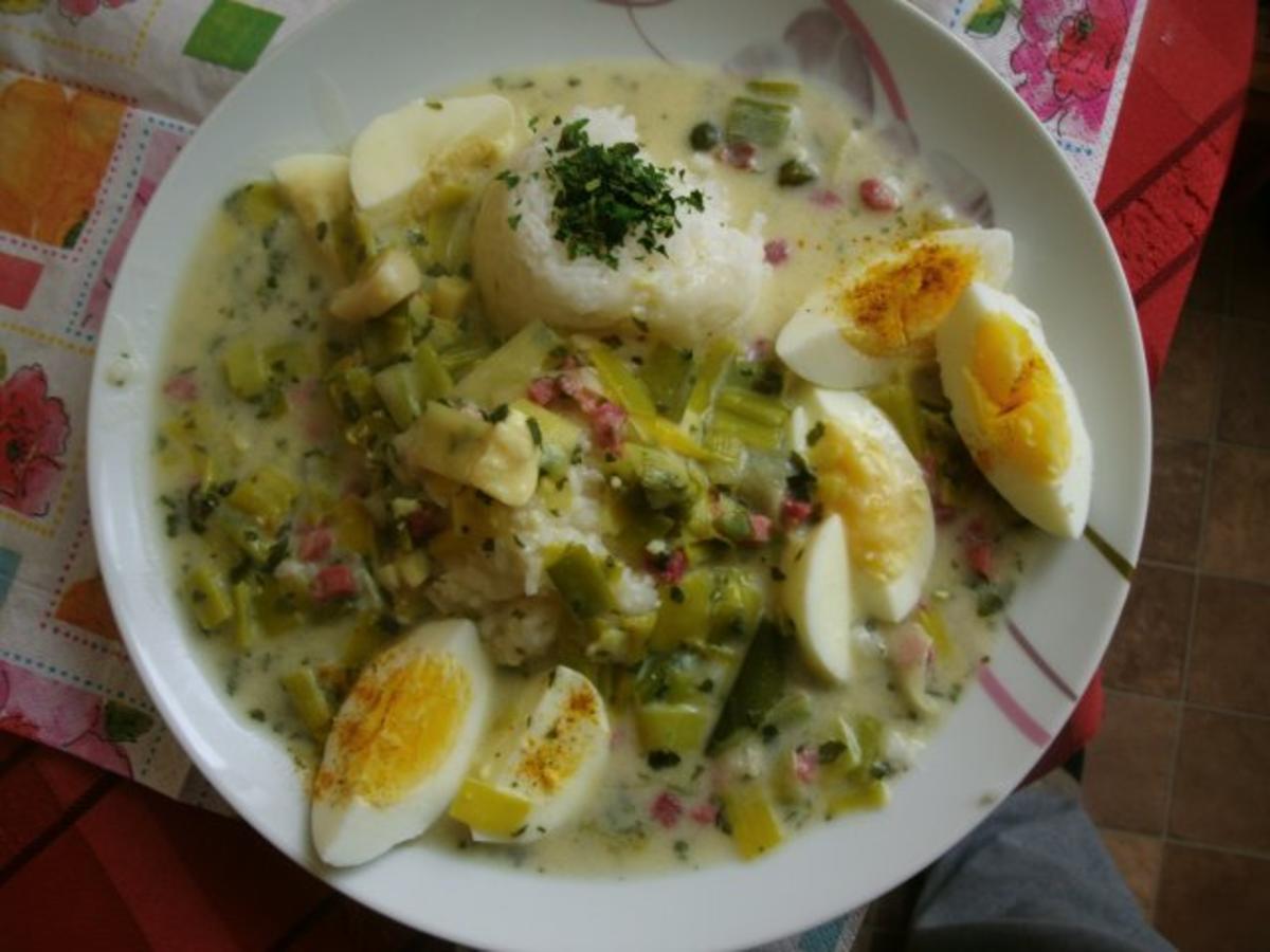 Eierragout mit Reis - Rezept mit Bild - kochbar.de