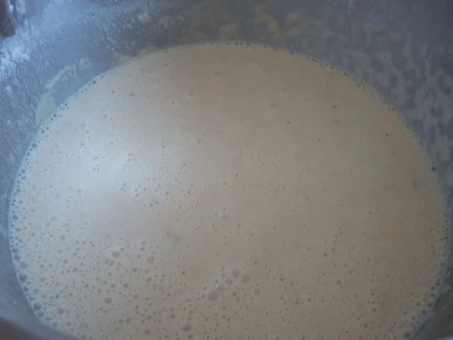 Sauer-Rahmsuppe mit Meerrettich und Rote Beete & Lauchstroh Topping - Rezept - Bild Nr. 14