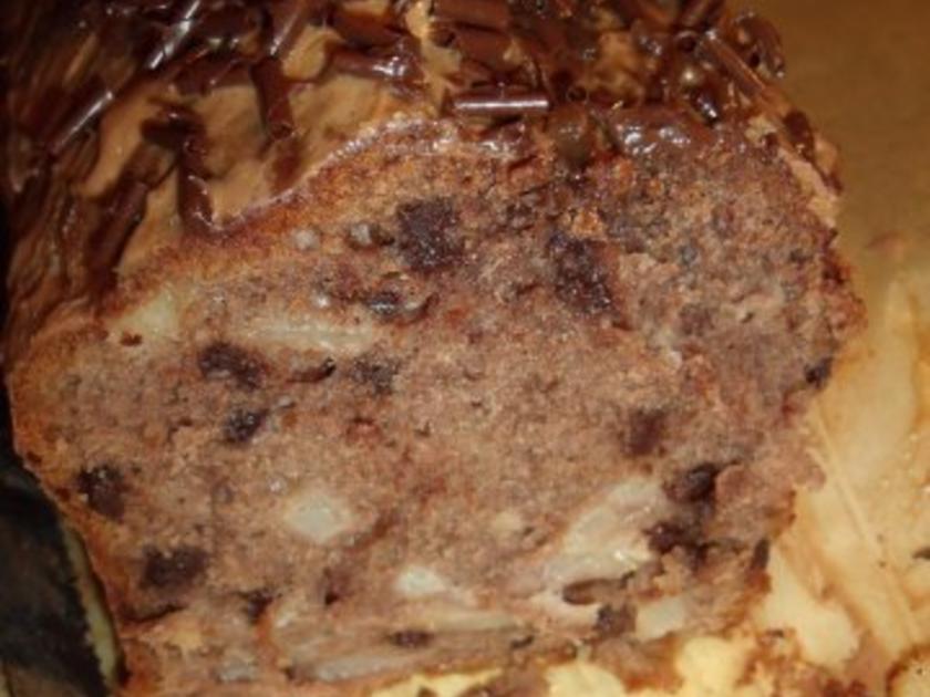Birnen-Schoko-Rührkuchen - Rezept mit Bild - kochbar.de