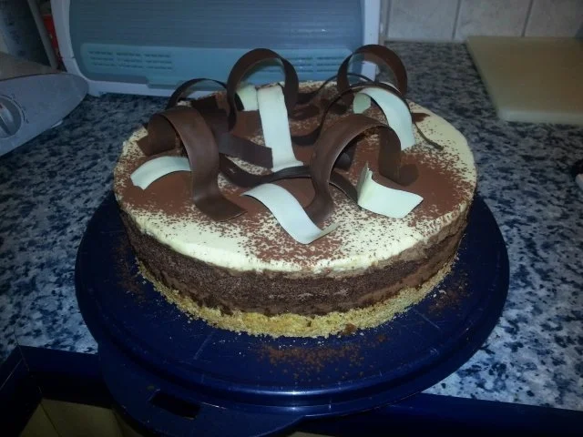 dreierlei Mousse-Torte - Rezept