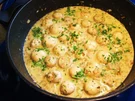 Champignon-Köpfchen in einer köstlichen Rahmsoße - Rezept