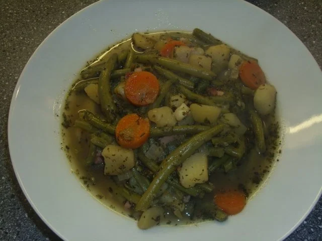 Rezept: Bunter Gemüsetopf mit grüne Bohnen Bunter Gemüsetopf mit grüne Bohnen - Rezept