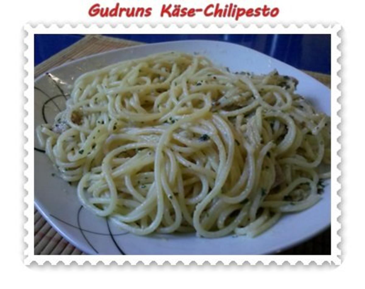 Nudeln: Käse-Chilipesto mit Spaghetti - Rezept