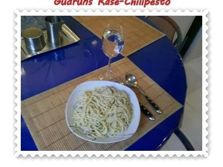 Rezept: Nudeln: Käse-Chilipesto mit Spaghetti Bild Nr. 10 Nudeln: Käse-Chilipesto mit Spaghetti - Rezept - Bild Nr. 10