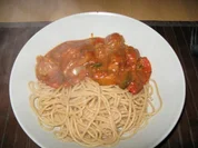 Hackpfanne mit Vollkornspaghetti - Rezept
