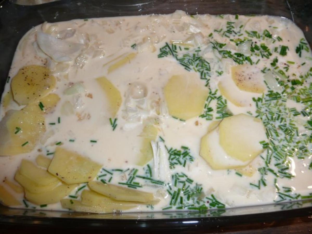 Hackbraten, Blumenkohl Kartoffel Gratin - einfach - 100 kcal/100g