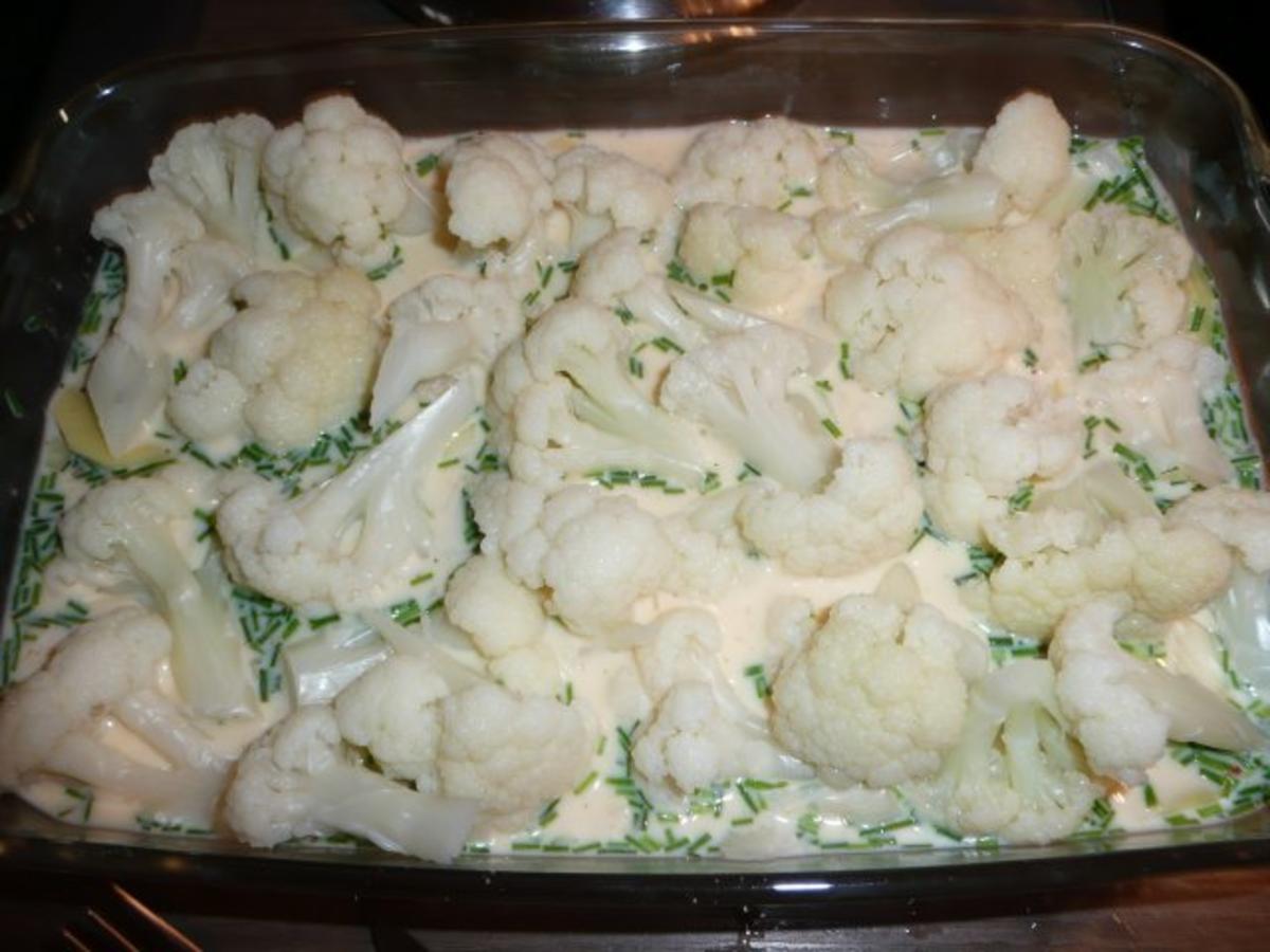 Hackbraten, Blumenkohl Kartoffel Gratin - einfach - 100 kcal/100g