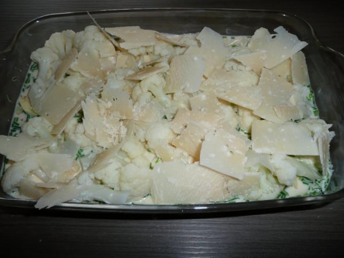 Hackbraten, Blumenkohl Kartoffel Gratin - einfach - 100 kcal/100g